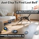 Interactive Cat Toy with Motion Activated Ball & 7-Hole Play Mat, Hide and Seek Exercise Game for Indoor Cats, Automatic Moving Cat Ball in Pouch, Rechargeable Kitten Toys (Starry Night) - Image 5