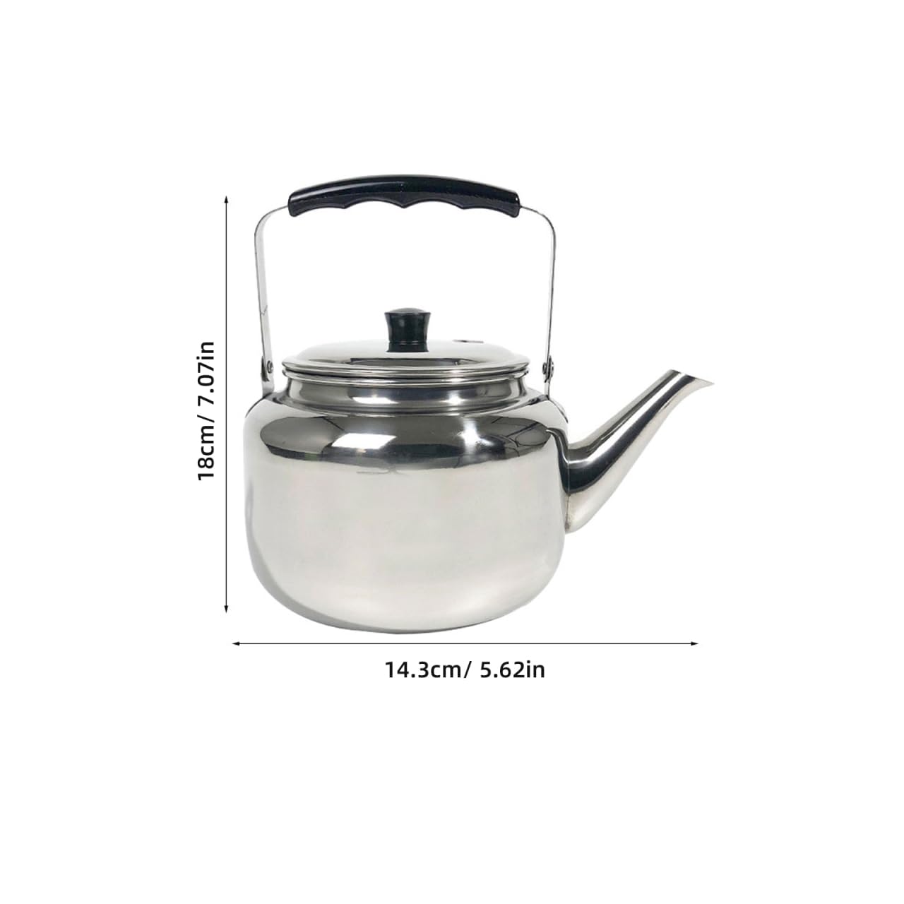 Cabilock Pfeifentopf Edelstahl Wasserkocher 2.00 L Praktischer Wasserkessel Für Küche Induktionsherd Und Gasherd Griff Gegen Hitze Für Tägliches Wasserkochen