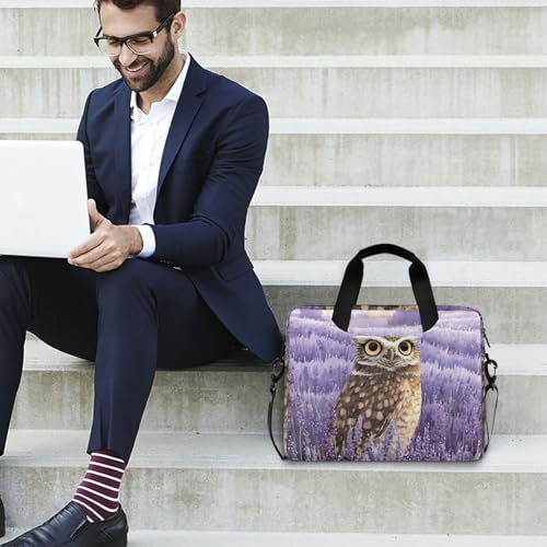 Maletín para portátil ALZA Owl Lavanda 13-15.6 pulg miniatura 3
