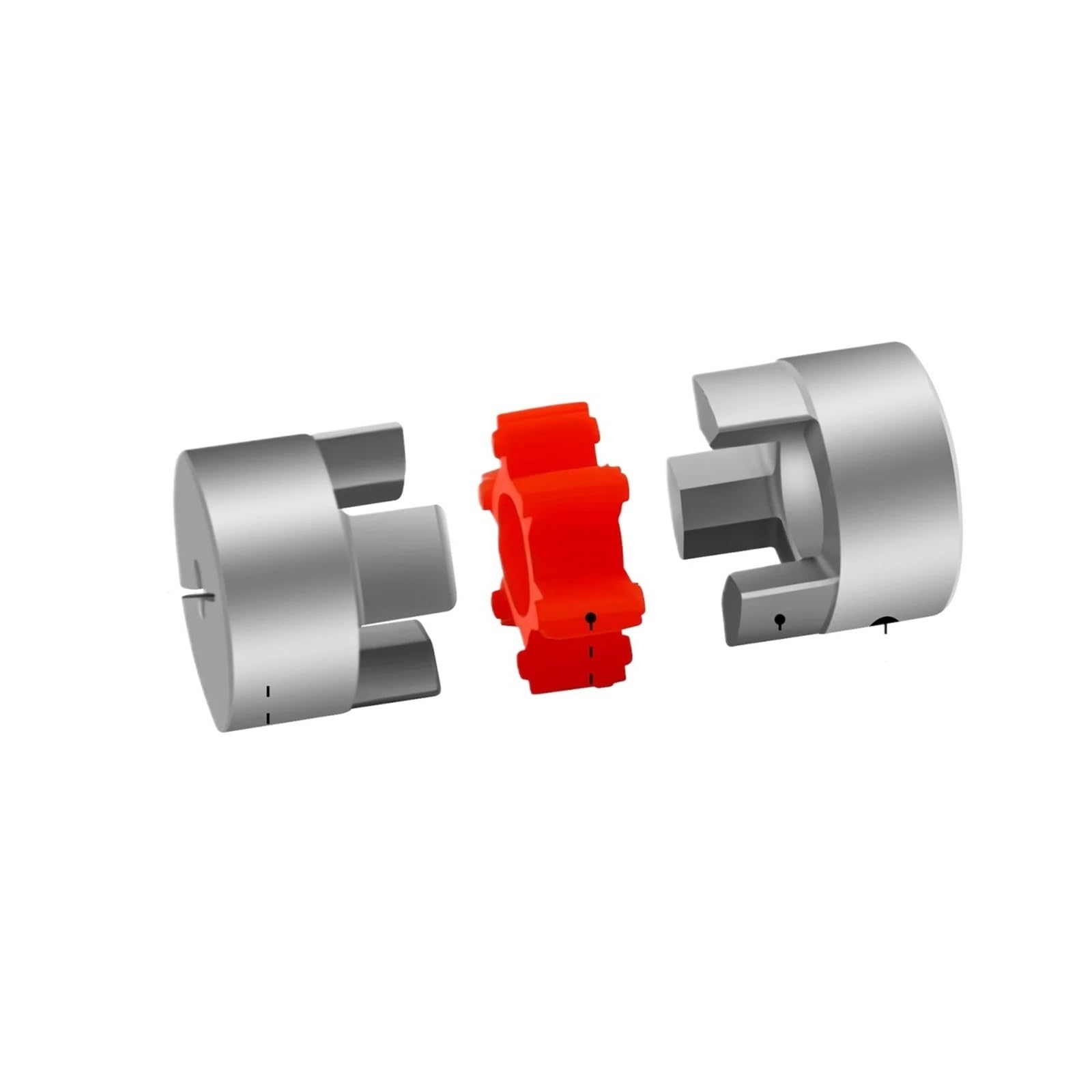 Accouplement flexible à prune D105L140 D105L140 taille d'arbre Accouplement d'arbre à mâchoires couples 12/14/16/18/20/22/24/25 mm Accouplement(25X28)