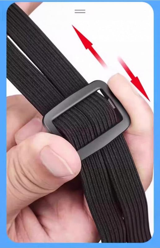 Image of Universal Fix Helmet Rope | Pack of 1 | Elastic Luggage Net for Motorcycle, Bike, Scooter | Strong Cargo Straps for Helmet & Luggage Storage (Standard)