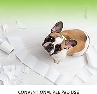 Vista 3 de BANU Bandeja de entrenamiento para inodoro para perros pequeños y medianos (marfil)