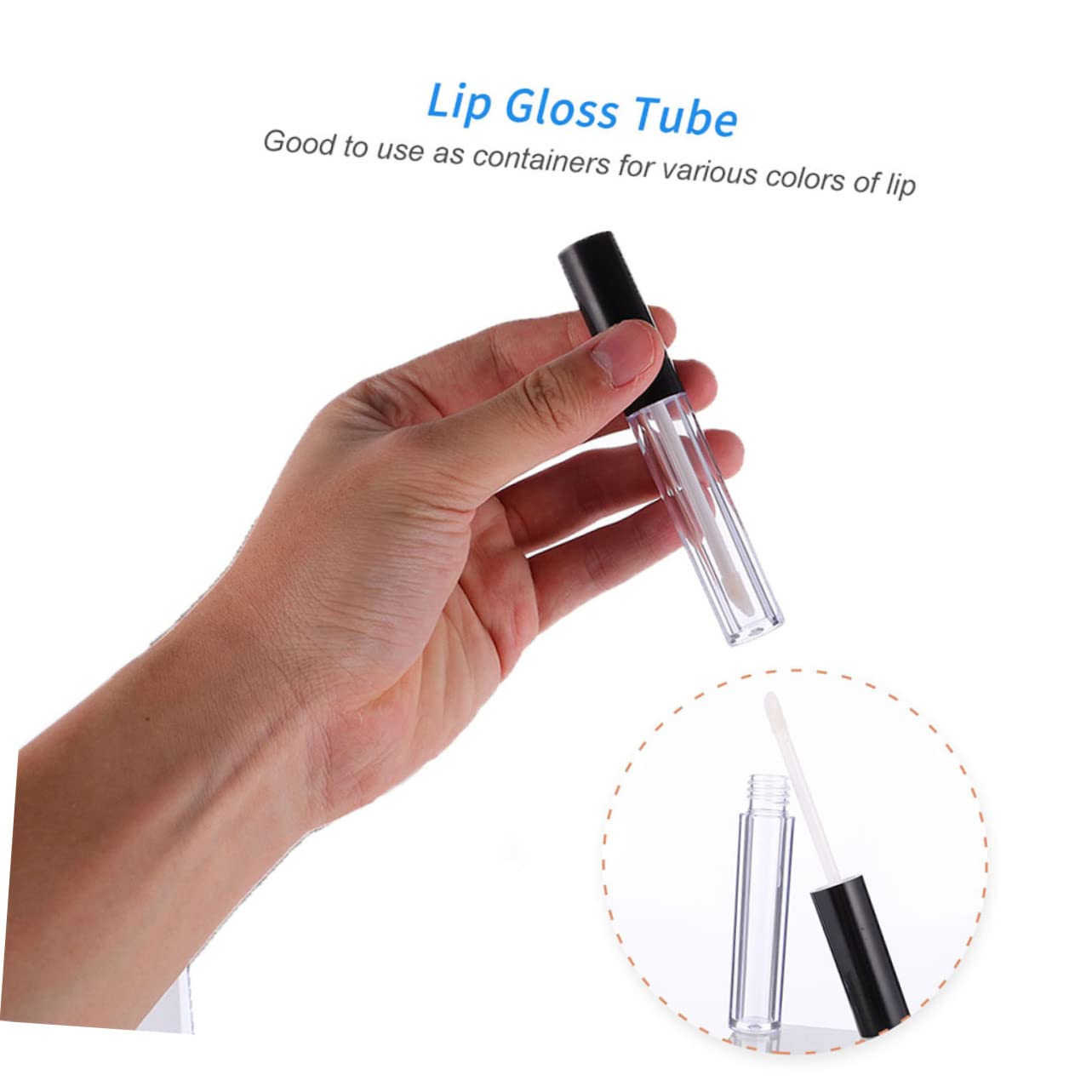 Tubo de Brillo de Labios Vacío 10ml Plástico 30 Piezas