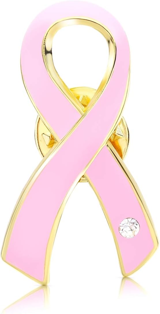 AWARENESS RIBBON Lapel Pin Rhinestone