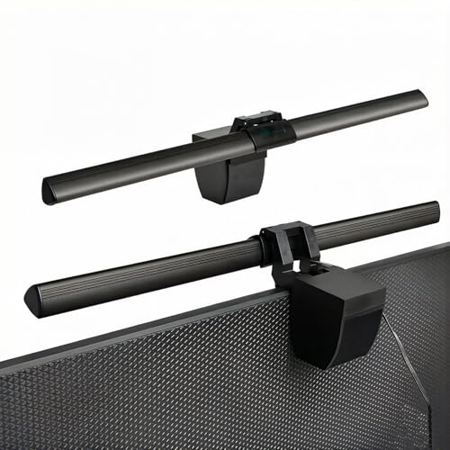 aigolink PC Lámpara Monitor Protección Ocular con 3 Temperaturas de Color y 10 Brillo Ajustable, 40cm Barra Luz de Monitor con Cargador USB y 84 LED, Lámpara de Lectura para el Hogar Oficina