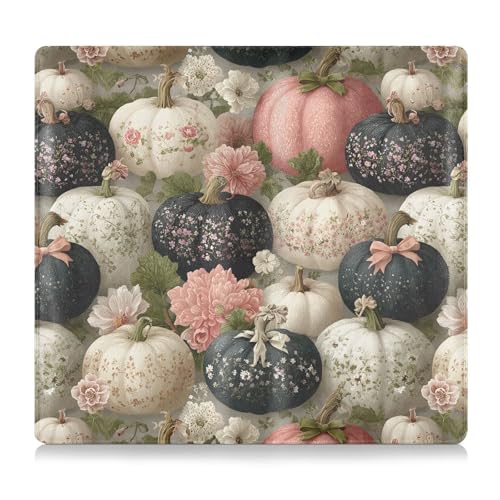 Car Registration and Insurance Holders Floral Pumpkins Print, PU Leather for License Documents Cards2