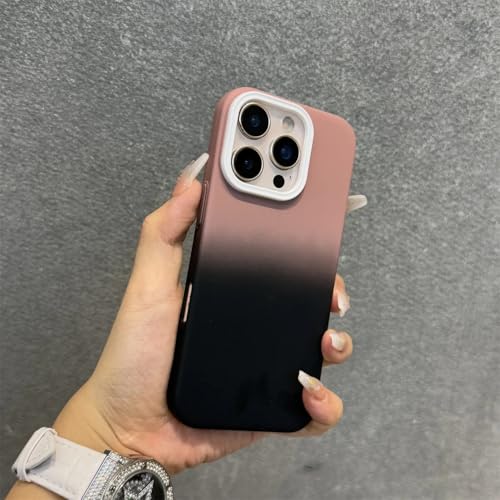 Coque iPhone dégradée mat anti-choc pour 16 17 Pro Max et Air coloris Lotus