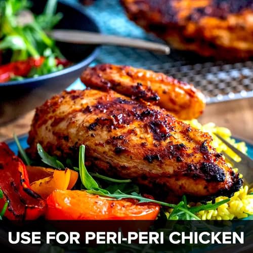 Image of EL The Cook Peri Peri Marinade Mix | 1 kg Marinates 20kg Portuguese-Style Grill, Tikka & Grilled Chicken, Veg, Seafood | Bulk high yield Horeca pack| FSSAI Certified | 1 KG