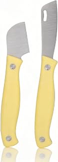 2PCS Grafting Gardening Knife, Steel Gardening Tool Pruning Knife with Plastic Handle Gardening Grafting Tool for Budding Pruning