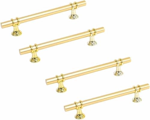 Miniatura 1 de Paquete de 4 tiradores de aluminio estilo art déco, tiradores de cajón de gabinete de cocina color negro, manijas de gabinete de cocina (espacio