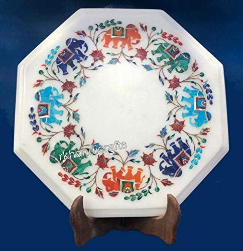 12 x 12 Inches Marble Coffee Table Top Handmade Sofa Side Table with P 12 x 12 Inches Marble Coffee Table Top Handmade Sofa Side Table with P