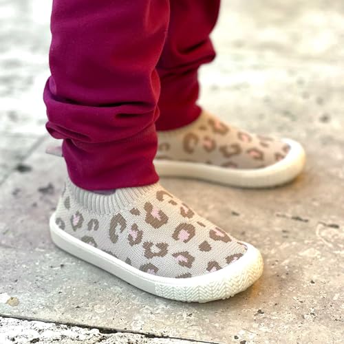 Image of JAN & JUL Slip-on Knit Shoes, Machine Washable and Lightweight Sneakers for Toddler Boys and Girls