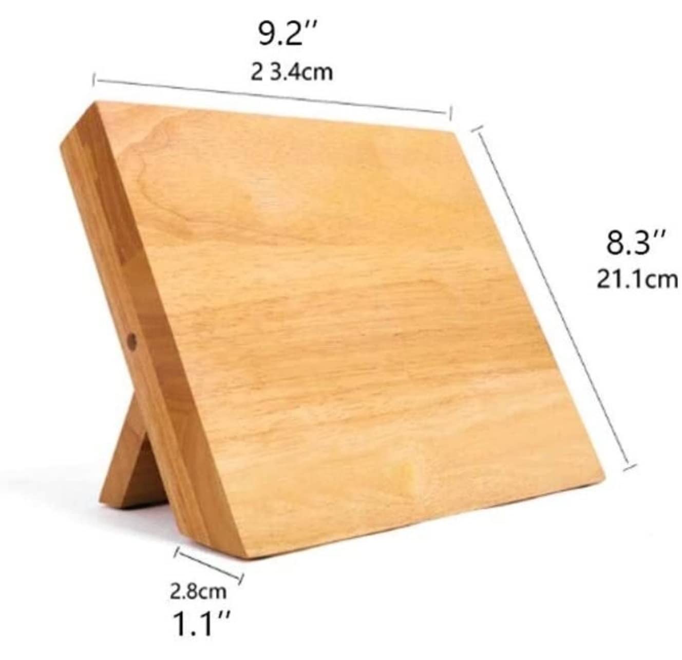 Bloque Cuchillos Cocina Bloque De Cuchillos De Madera De Caucho Magnético, Estante para Cuchillos, Herramienta Creativa para Soporte De Cuchillos De Cocina