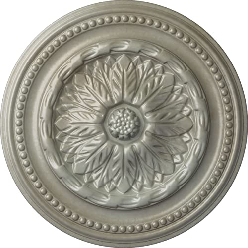 Image of 15 3 /4 inchOD x 1 7 /8 inchP Chester Ceiling Medallion (Fits Canopies up to 2 1 /4 inch), Hand-Painted Flash Gold