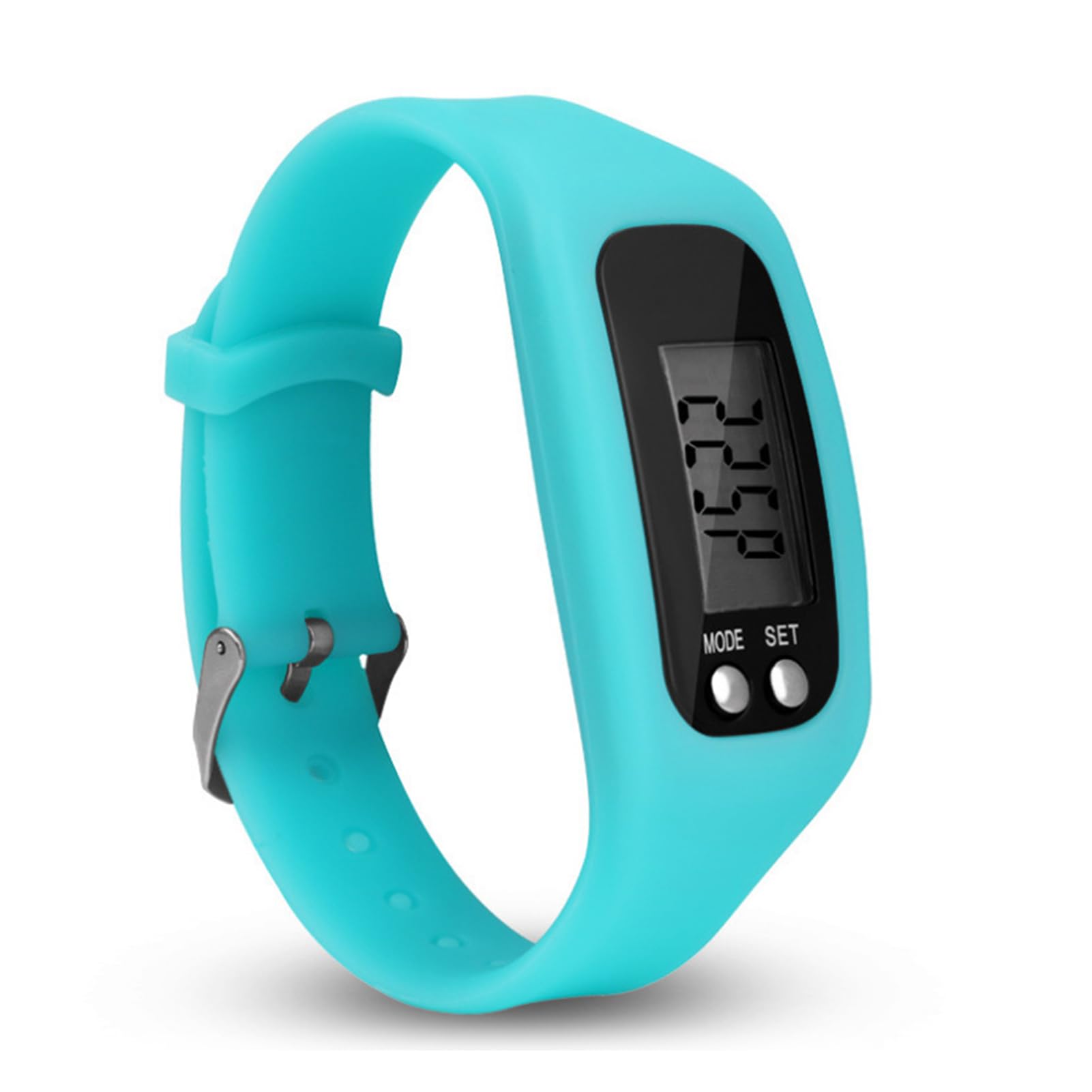 VALINK Step Counter Watch,LCD Display Pedometer Watch Smart Bracelet Watch,Walking Wrist Band Digital Step Counter Lake Blue