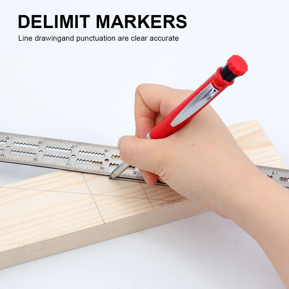2.8mm Carpenter Pencils Set with 2.8mm Refill Leads, Extended Nose Deep Hole Pencil for Carpentry, Woodworking Marking & Pipeliners — Amazon image 5