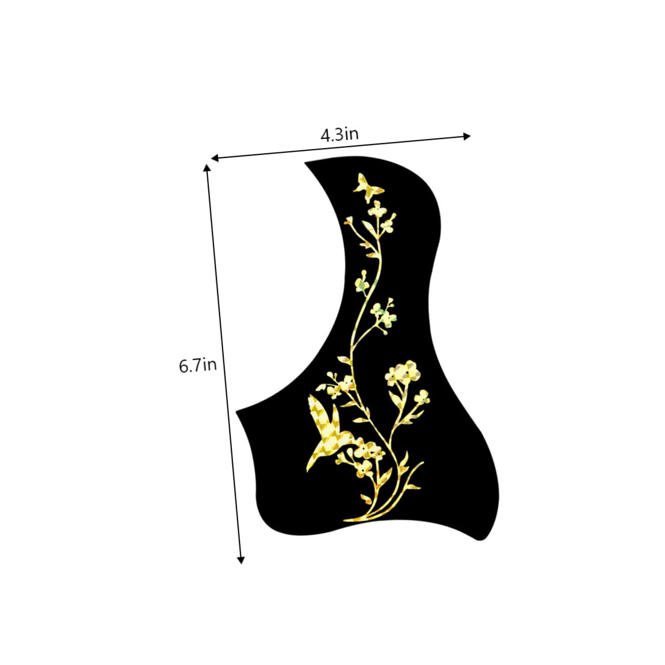 BESPORTBLE 10pcs Acoustic Guitar Pickguard Scratch Protective Plate for Guitars Stylish Quick Installation Durable