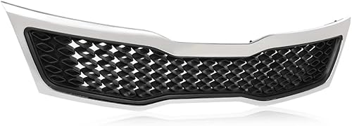 Miniatura 2 de CHEDA Parachoques delantero radiador parrilla compatible con Kia Sportage 2008-2010 86350-1F500 863501F500 negro