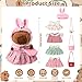 Imagen de LHOEST Capibara Peluche con Ropa Sombrero 9 Piezas Simulación Carpincho Peluche Kawaii Capybara Peluche de Capibara Animal de Peluche Carpincho Juguete de Peluche Capybara Regalo para Niños y Niñas