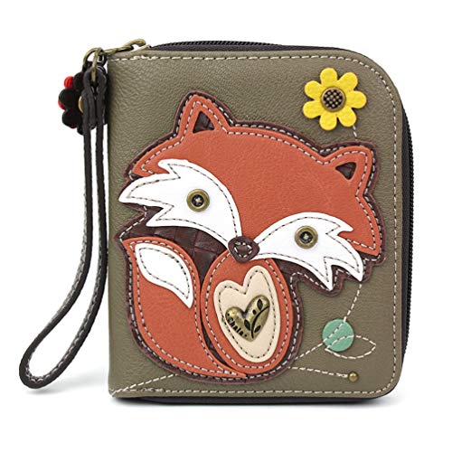 Image of CHALA Zip Around Wallet, Wristlet, 8 Credit Card Slots, Sturdy Pu Leather