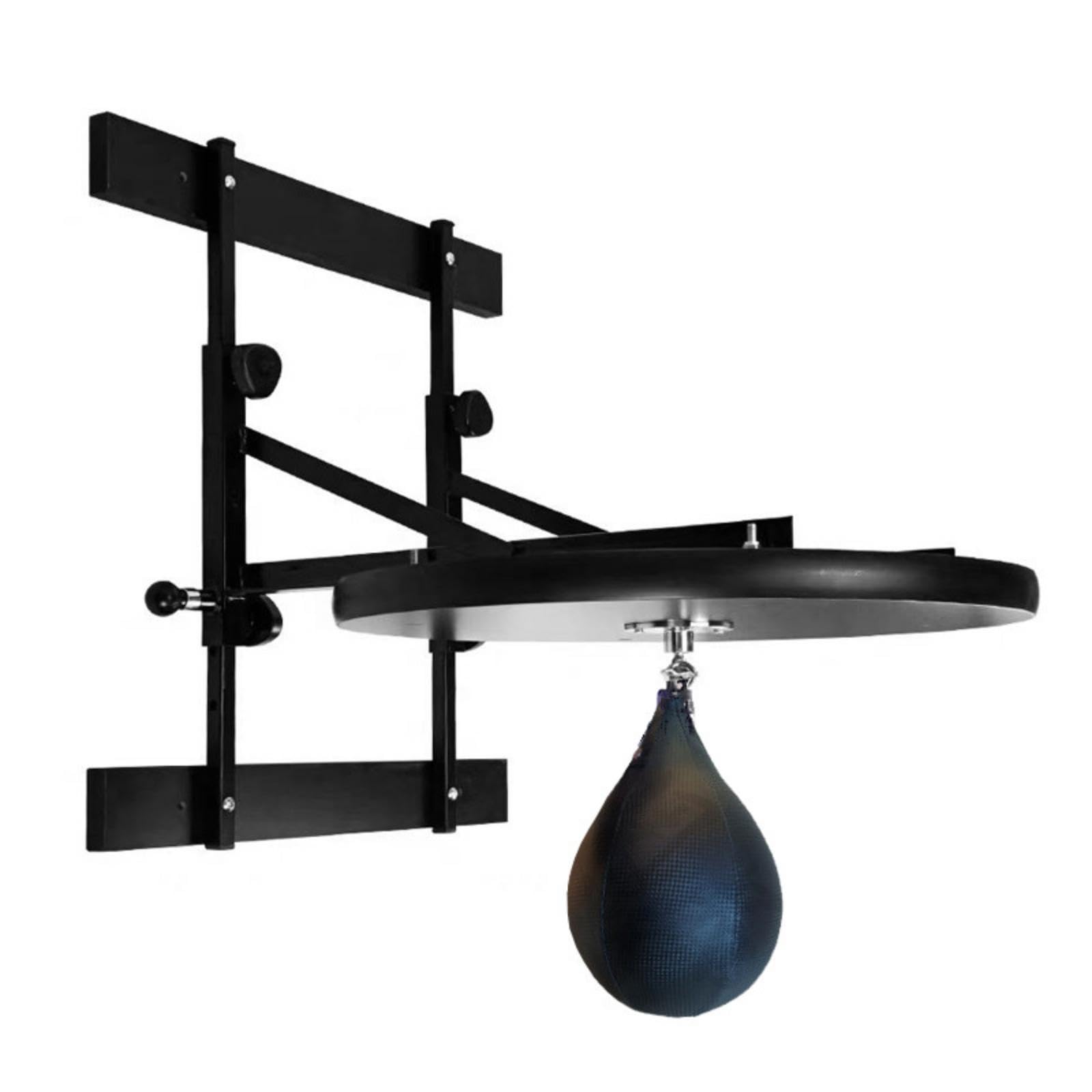 Boxing Speed Ball Space Saving Speed Bag Assembly with Ball Heavy-Duty Wall-Attached Speedball Unit for Fighters, Home Gym Black 20MM-image-41