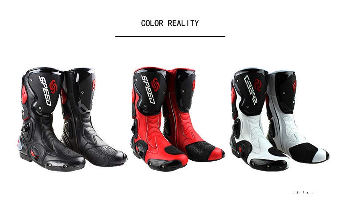 Botas de moto de pista Racing profesional antideslizantes transpirables impermeables