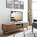 Modway Render Mid-Century Modern Low Profile 59 Inch TV Stand in Walnut