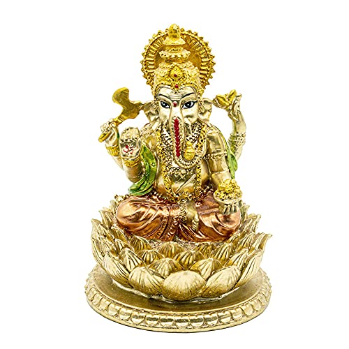Hindu Elephant God Ganesha Statue - India GanpatiÂ Lord MurtiÂ Mandir - Indian Buddha Home Mandir Temple Pooja Item Handmade Wedding Return Gifts Diwali Altar Yoga Medietation Room Decor