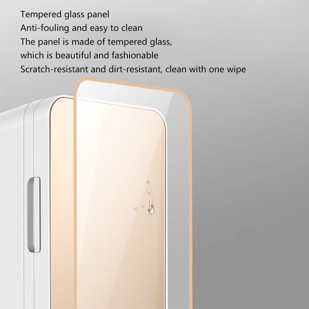8L Mini Nevera Para El Cuidado De La Piel Refrigerador Portátil De Bebidas De Cerveza Enfriamiento Y Calentamiento Compatibilidad CA + CC Para Automóviles, Cosméticos, Medicamentos, Hogar Y Viajes ( C