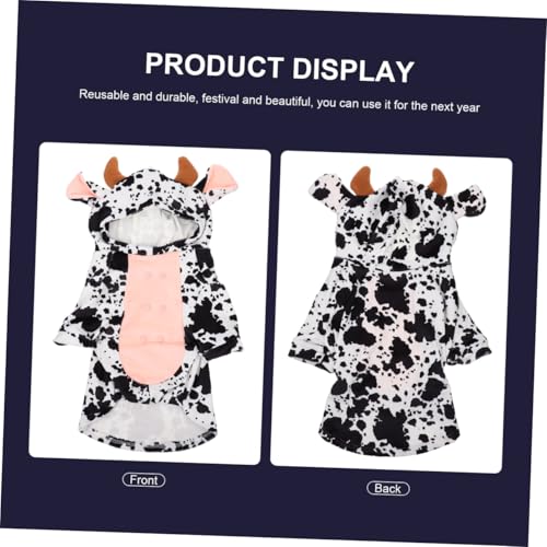 Disfraz de vaca para perro Beaupretty talla S miniatura 7