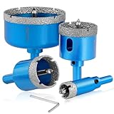 Durabilité : Cette forets diamantés pour carrelage est fabriquée avec une technologie de soudage sous vide qui fixe solidement les particules diamantées sur le bord de coupe. Cela améliore la résistance à l'usure et à la chaleur, prolongeant considérablement la durée de vie.