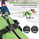 PcEoTllar Hundemantel Wasserdicht für Kleine Hunde, Hundjacke mit Geschirr für Winter, Reflektierend Hundemantel, Warm Hunde Wintermantel, Skifahren Kostüm Baumwolle Hundepullover, Grün-S