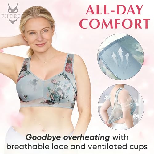 Image of Smoothing Bra Anti Sagging Wireless Push Up Bras for Women No Underwire Full Coverage Bra Comfy Bras for Women