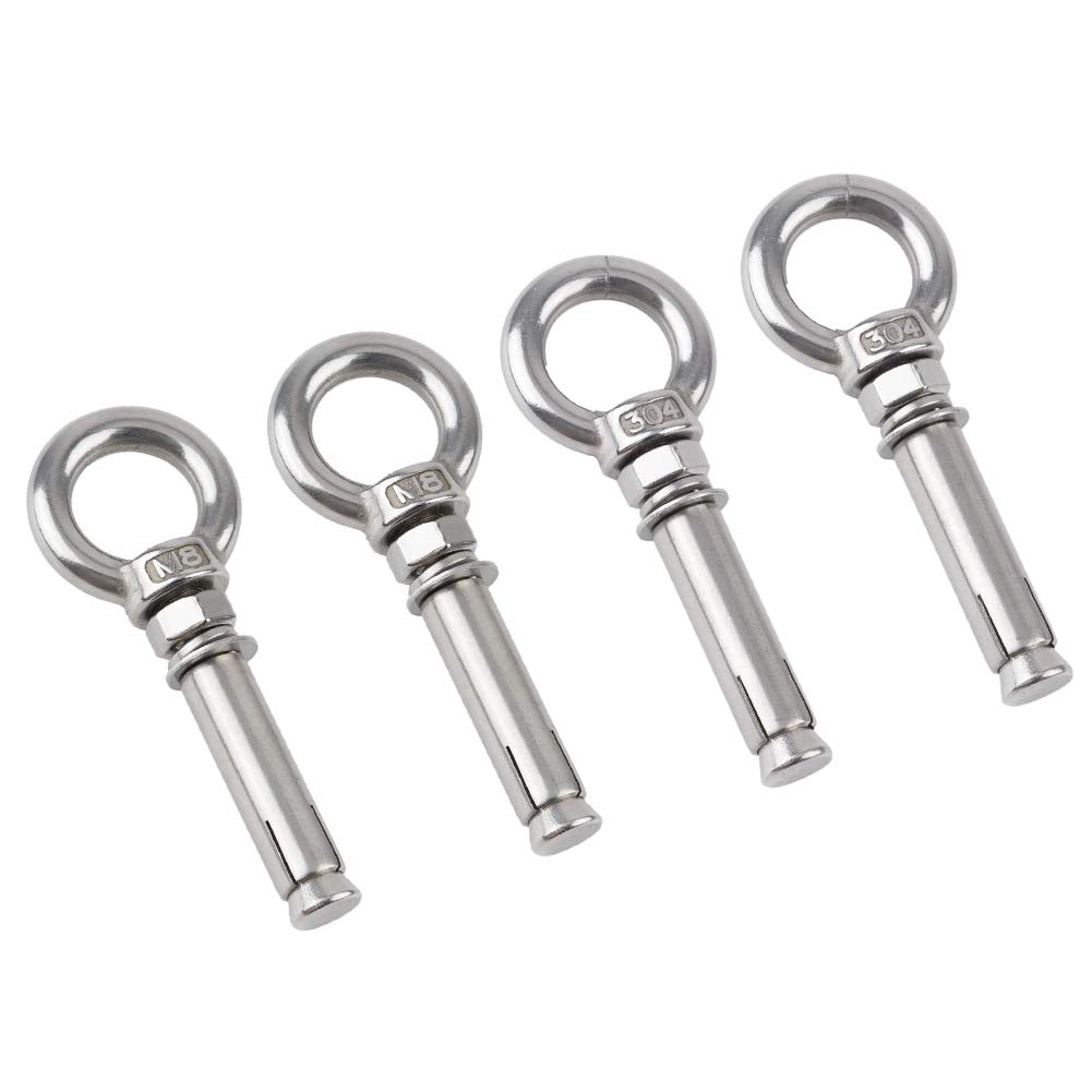 Buy INCREWAY Eye Bolts, 4 Pack M8 x 60mm 304 Stainless Steel Ring
