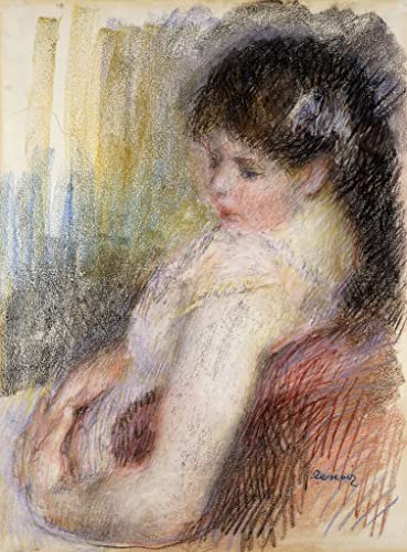Impression d'art Renoir Femme Assise sur toile canvas haute définition pour décoration
