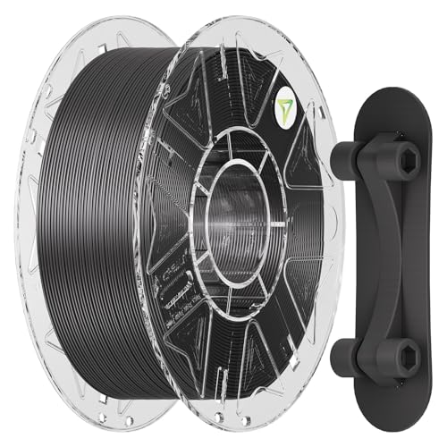 Image of Creality Carbon Fiber PETG Filament 1.75 mm 1KG, Hyper PETG-CF Filament, Matte Finish, Heat-Resistant, High Strength & Outdoor Durable, High Speed 30-600mm /s, Fits for Most 3D Printers, (Night Gray)