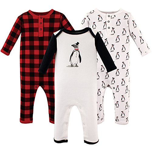 Image of Hudson Baby Baby Cotton Union Suit, 3 Pack