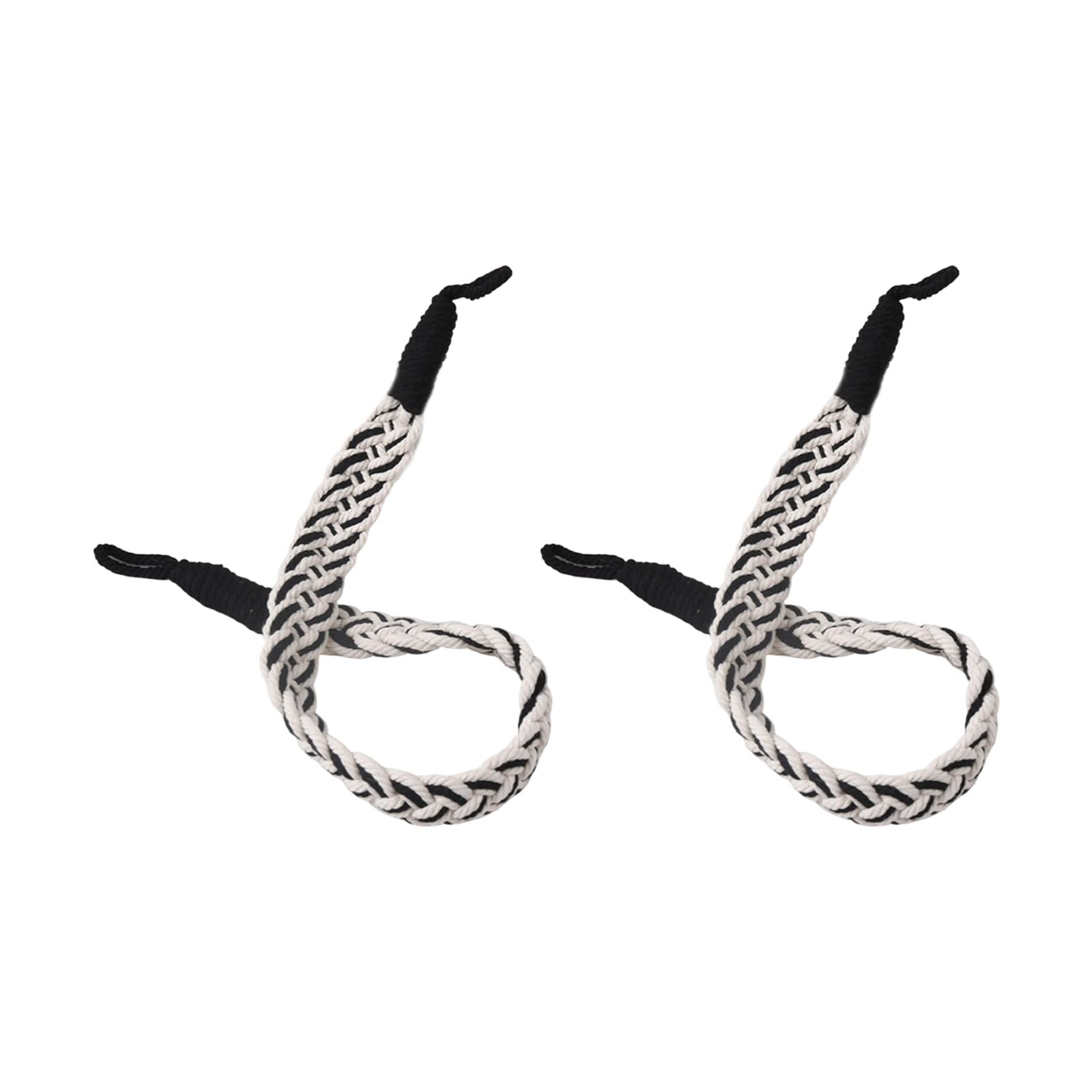 Tsophreniq Of 2 Braided Fabric Curtain Tiebacks Rope Window Drapery Holdbacks Straps Cords Accessories Handwoven Holders