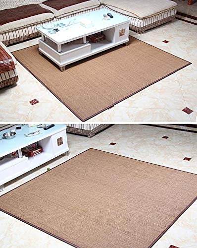 Läufer Teppiche ZAY Naturalny bambusowy bieżnik z antypoślizgową podkładką, mata podłogowa do salonu, przedpokoju 150 cm/180 cm/220 cm/300 cm długości (rozmiar: 100 × 100 cm)