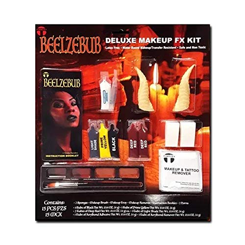 Preisvergleich Produktbild Tinsley Transfers Deluxe Makeup Kit - Beelzebub, Professionelle Spezialeffekte Theaterbühnenschminke, Halloween