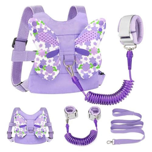 Coleira Infantil Mochila Guia De Segurança Anti Perda Cinta (roxo)