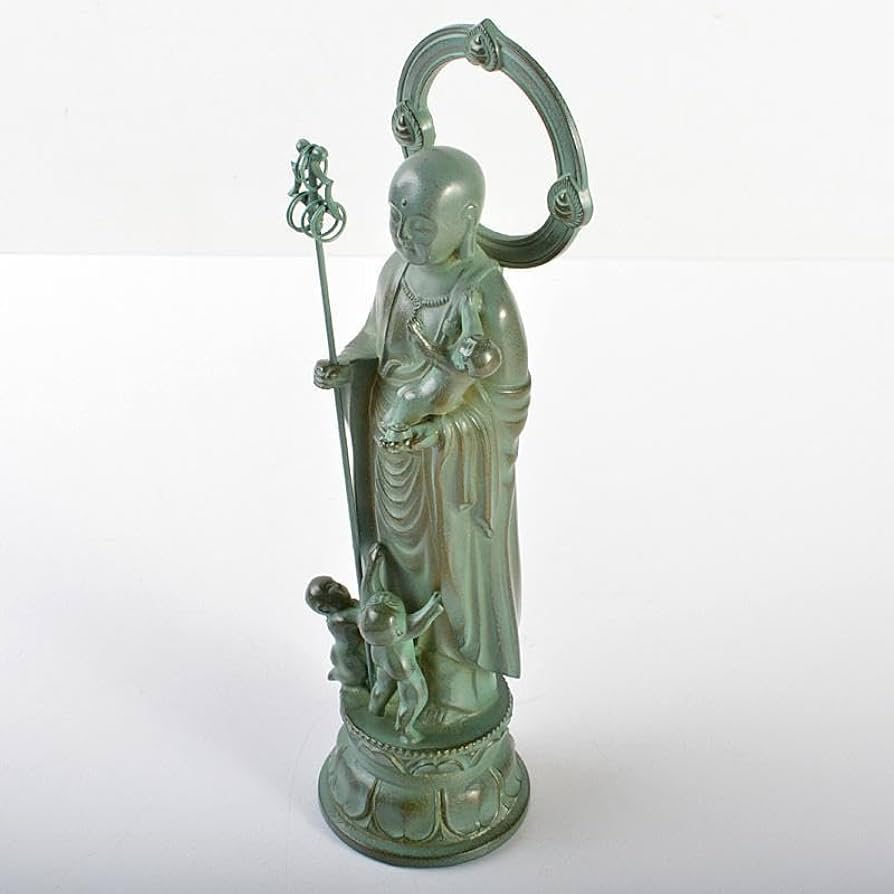 仏教美術　古銅青銅　水子地蔵尊　仏像　置物　C　6087 仏教美術 古銅青銅 水子地蔵尊 仏像 置物 C 6087