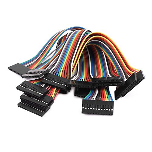 Aexit 10 piezas cables jumper hembra a hembra 30cm miniatura 1