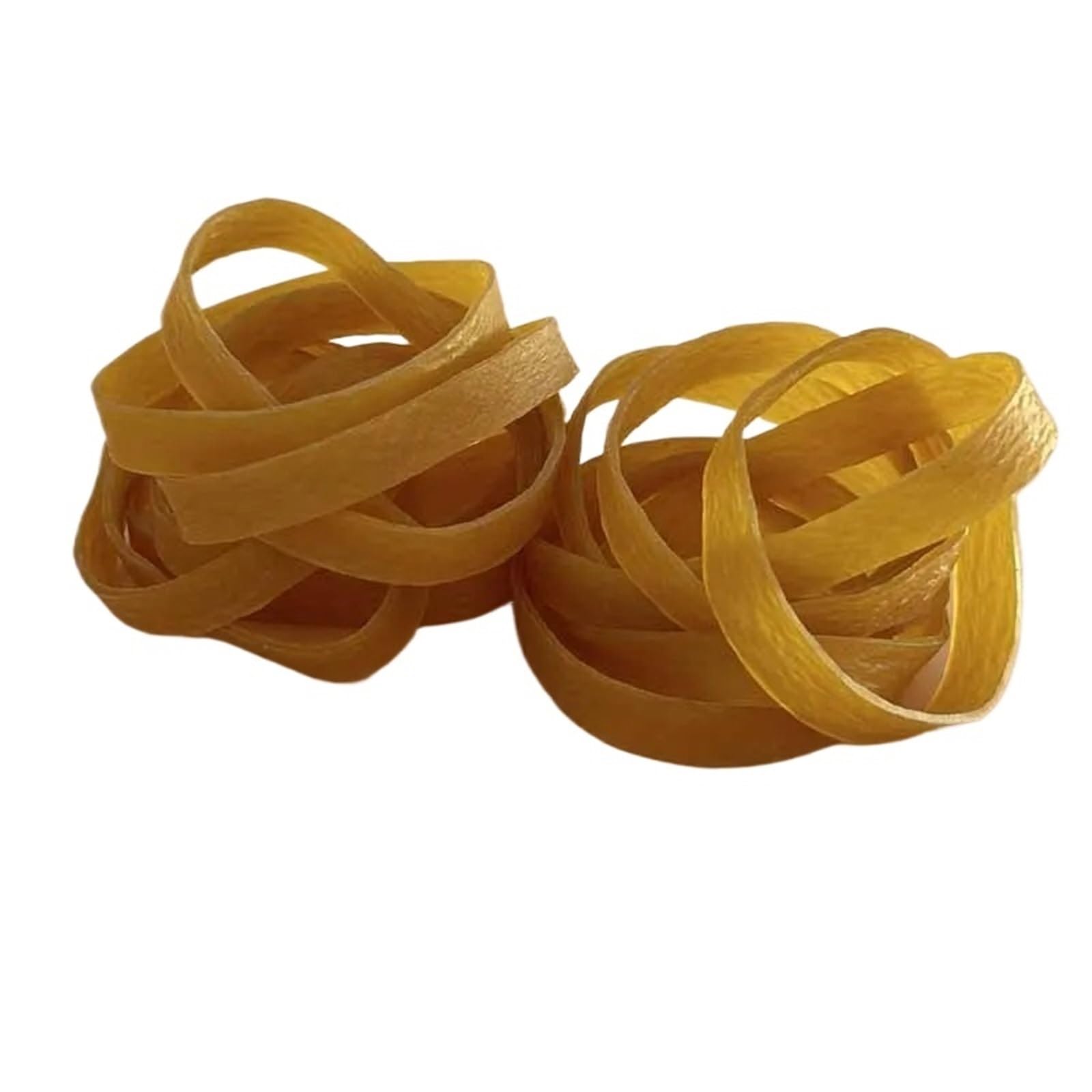 Elastici in silicone 100 pezzi naturali Anello elastico industriale domestico ad alta elasticità Fascia di colore giallo Studenti cancelleria Durevole