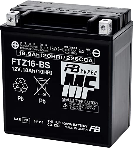 �É͓d�r(FB) �V�[���h�^ �o�C�N�p�o�b�e���[ FTZ16-BS