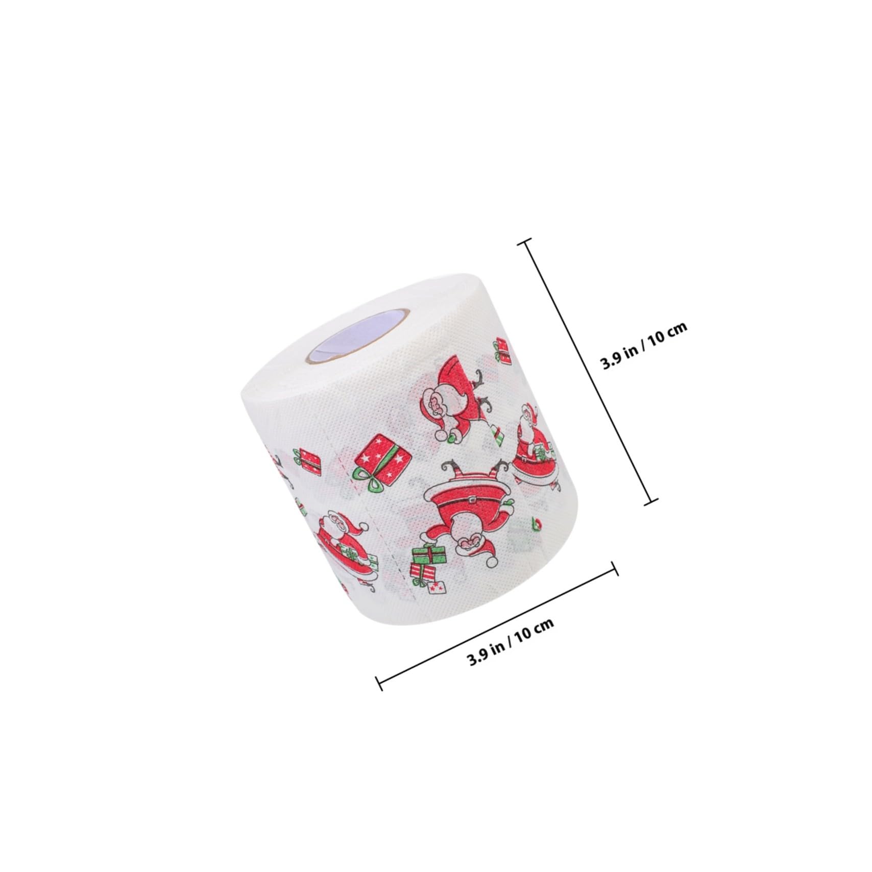 4 Rollen Weihnachts Toilettenpapier mit Kreativen Doppellagigen Druckmotiven Weiches Klopapier mit Festlichem Xmas Design als für Festliche Tischdekoration