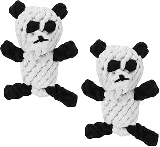 POPETPOP Puppy Chew Toy 2pcs Toys Teaser Medium Toy Rope and Cleaning Tooth Dog Cartoon Interactive Aggressive Cute Cotton Supplies Chew Teeth Chewing Playtime Small for Pet Bite Skitty Plush