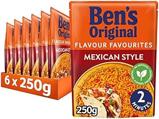 Uncle Bens Mixed Pepper Microwave Rice 250 g (Pack of 6)
