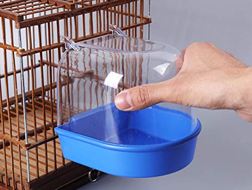 Bird Bath for Cage, Parrot Bird Bath, Hanging Bath for Bird Pet Birds Cage Hanging Accessory Bowl Birdbath Pet Birds Cage Hanging Bathtub Small Bird Water Bath Tub