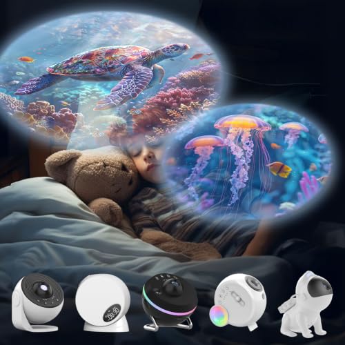 Galaxy Projector Pro Disc,Upgrade Ocean Version Realistic Discs,Planetarium Star Projector Night Light Discs,6 Film Discs 5K HD,for Kids Bedroom Ceiling Birthday Gifts (Device Not Included) by FLEVO - Used condition - Image 5